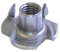 1/4-20 X 1/4 T-NUT, 4 PRONG 18-8 SS